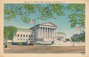 Supreme Court Building, Washington, DC - pm 1938 - Linen