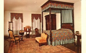 Vintage Postcard Master Bedroom Nichols Rice Cherry House Sam Houston Park Texas