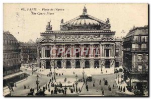 Old Postcard Paris Square L & # 39Opera