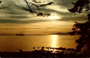 Canada Vancouver Sunset On English Bay