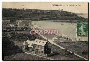 Old Postcard Trestaou Vue Generale The Beach