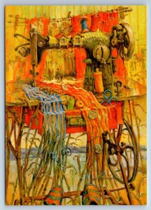 SEWING MACHINE Fantasy sew Hand-Made DIY by Tarasenko New Postcard