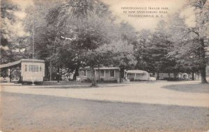 Hendersonville North Carolina Hendersonville Trailer Park Postcard AA43575