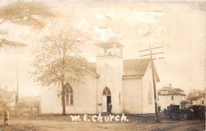 D86/ Star City Indiana In Real Photo RPPC Postcard 1910 M.E. Church