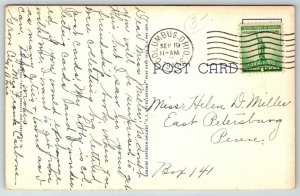 Large Letter Greetings From  Columbus  Ohio  1941  Postcard
