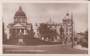 Aberdeen Theatre South Church Scottish Real Photo Postcard