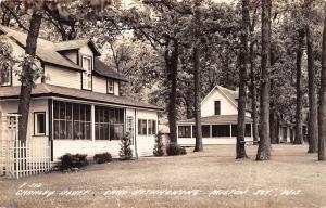 D53/ Milton Junction Wisconsin RPPC Postcard 40s Charley Bluff Lake Koshkonong