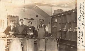 Cooperstown NY Mail Handlers Sorting U.S. Mail RPPC Postcard