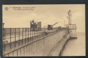 Belgium Postcard - Zeebrugge - The Light-House of The Mole   T10106