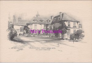 Sussex Art Postcard - Midhurst, Spread Eagle Hotel. Artist Pencil Sketch RR20786