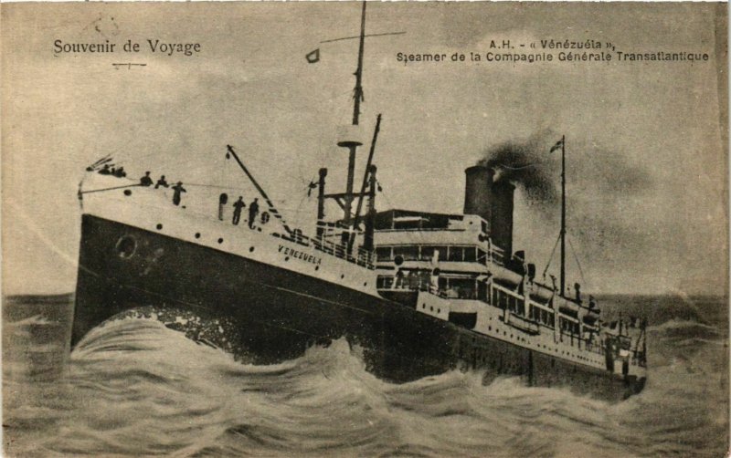 CPA AK Venezuela - Steamer de la Cie Gle Transatlantique SHIPS (911913)