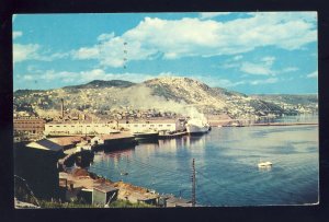 Corner Brook, Newfoundland, Canada Postcard, View Of The Waterfront, 1970!