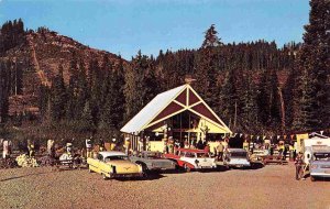 Rock Chalet Roadside Attraction Snoqualmie Pass Washington 1960s postcard