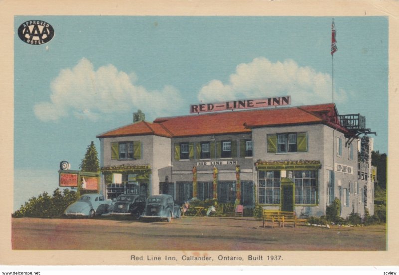 CALLANDER, Ontario, Canada, 1930s; Red Line Inn