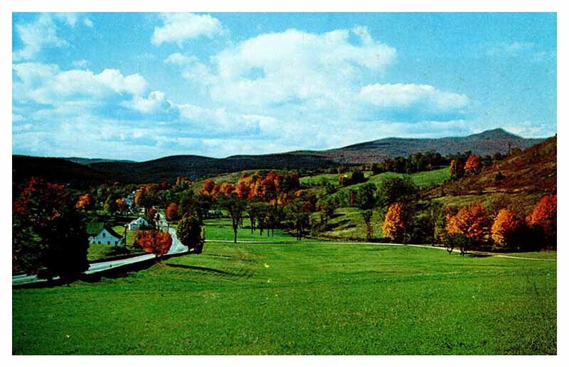 Postcard ROAD SCENE Wilmington Vermont VT AU6553