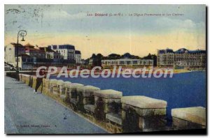 Old Postcard Dinard La Digue Promenade And Casinos