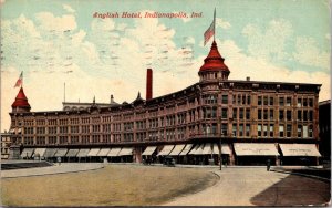 Postcard English Hotel in Indianapolis, Indiana~138179