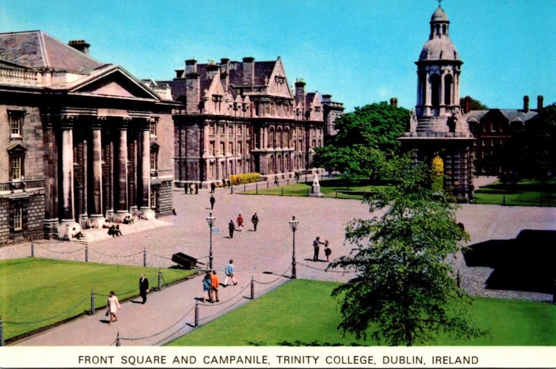 Ireland Co Dublin Dublin Trinity College Front Square and Campanile