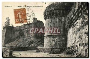 Old Postcard Fougeres Porte Saint Sulpice and Chateau