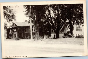 postcard Blenheim, Ontario - High School