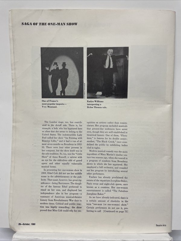 A Raisin in the Sun Play by Lorraine Hansberry, October 1960 Program