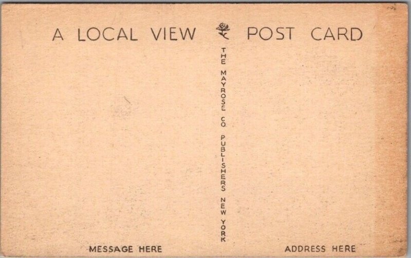 Vintage PERTH AMBOY New Jersey Postcard U.S. POST OFFICE street view
