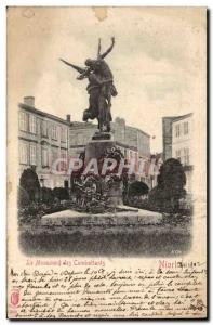 Niort Old Postcard Monument fighters