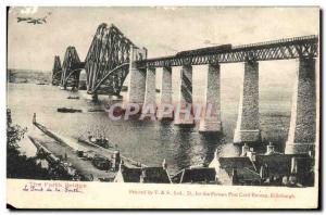 Old Postcard The Forth Bridge Edinburgh