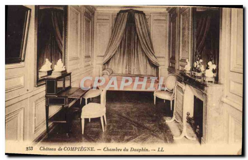 Postcard Old Chateau de Compiegne Dolphin House