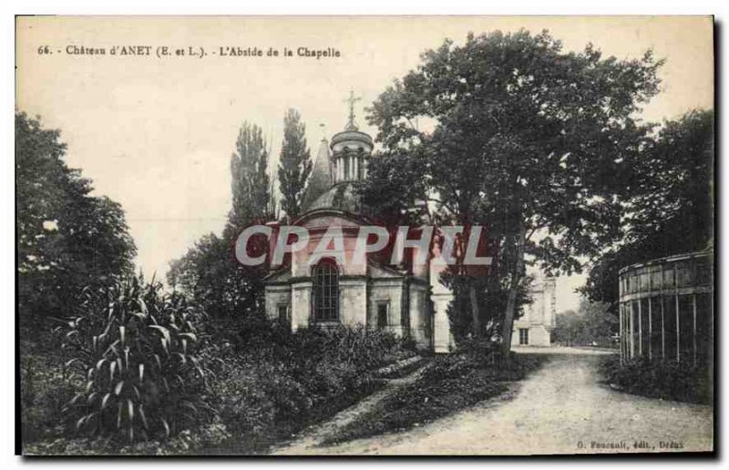 Old Postcard Chateau d'Anet E and L The Apse Chapel