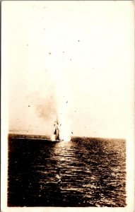 RPPC Military Target Practice Navy Vintage Postcard V60