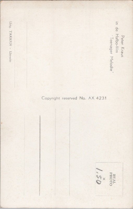 Peter Kraus Vintage RPPC C009