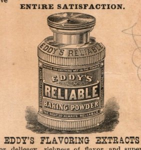 1881 Christman & Phillips Groceries Eddy's Baking Powder Little Rock, AK F106