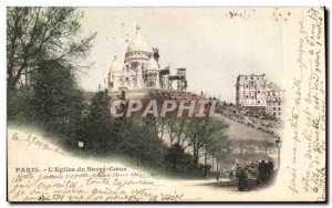 Old Postcard Paris L & # 39Eglise the Sacre Coeur Montmartre