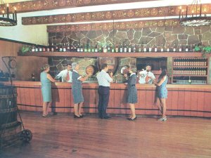 Main Tasting Room of The Italian Swiss Colony Winery Asti USA Vtg Postcard 1975