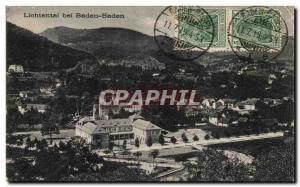 Old Postcard Baden Baden Lichtental Bei