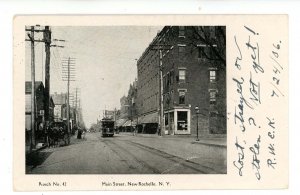 NY - New Rochelle. Main Street ca 1906