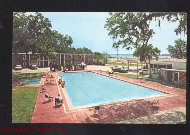 BILOXI MISSISSIPPI TRADE WINDS MOTEL SWIMMING POOL VINTAGE POSTCARD