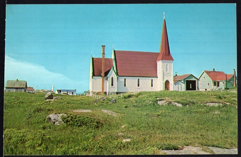 NS View of St. John's Anglican Church at PEGGY'S COVE - Chrome 1950s-1970s