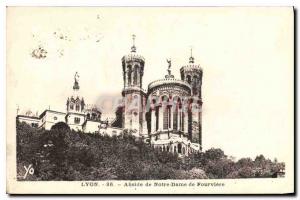 Postcard Old Lyon Apse of Notre Dame de Fourviere