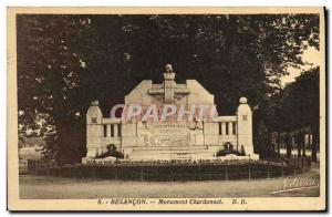 Old Postcard Besancon Monument Chardonnet