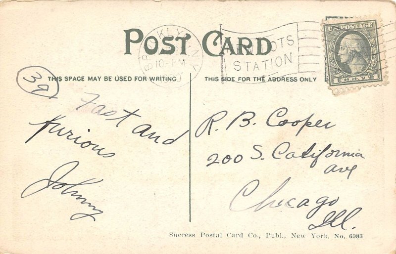 Shore Road Bay Ridge Brooklyn New York 1920 postcard