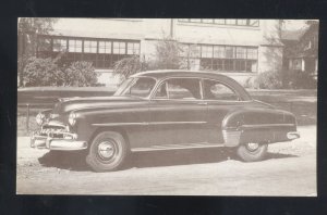 1952 CHEVROLET STYLELINE DELUXE SEDAN 2DR CAR DEALER ADVERTISING OSTCARD