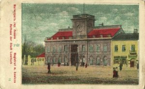 poland, ŁOWICZ LOWITSCH, Town Hall (1915) Postcard