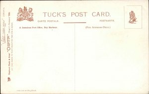 TUCK Jamaica Dry Harbour Post Office c1910 Postcard