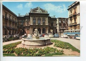 442095 ITALY CATANIA Bellini Theatre bus cars Old postcard