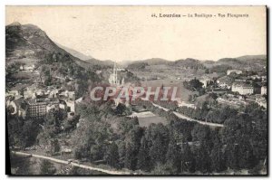 Old Postcard Lourdes Basilica View Sinking