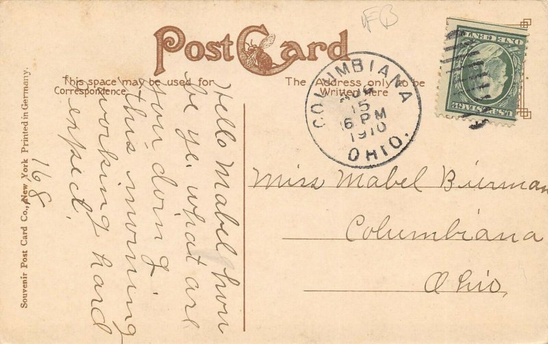 LPS79 Youngstown Ohio Rayen High School Vintage Postcard 