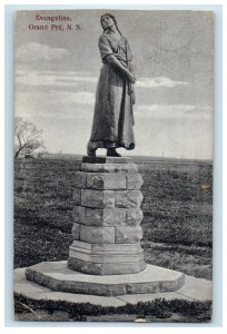 c1910 Monument at Evangeline Grand Pre Nova Scotia Canada Posted Postcard 