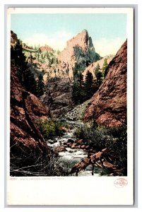 South Cheyenne Canon Colorado Springs CO UNP Detroit Publishing DB Postcard W22